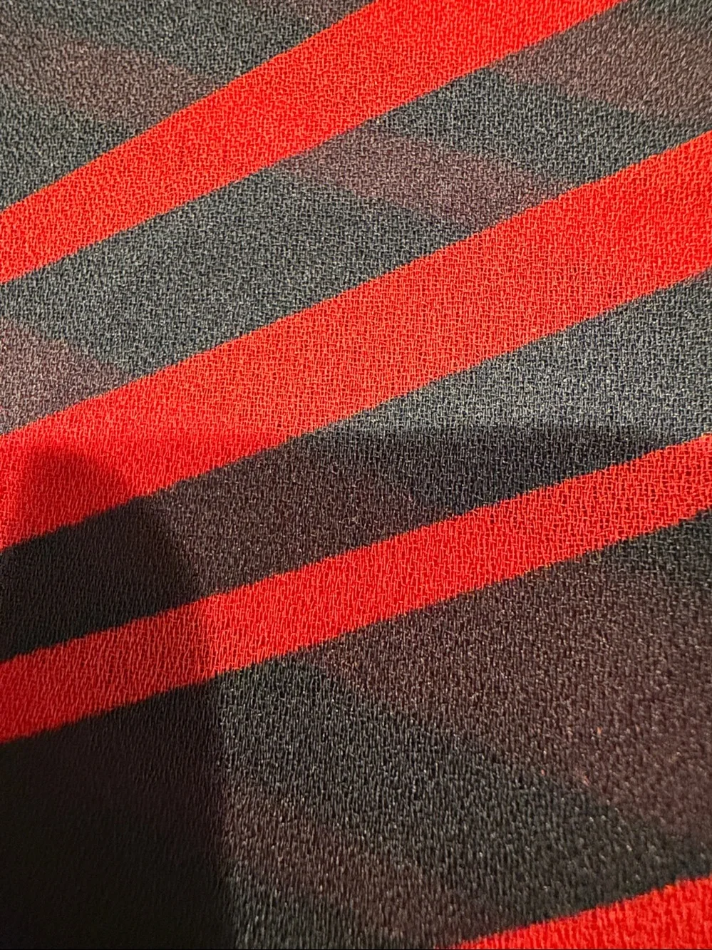 Women’s Red Chevron Silk Scarf!